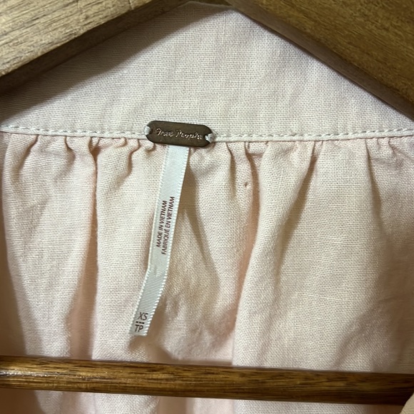 Free People | Sunshine In My Pockets Linen Blend Shacket XS - Picture 4 of 7